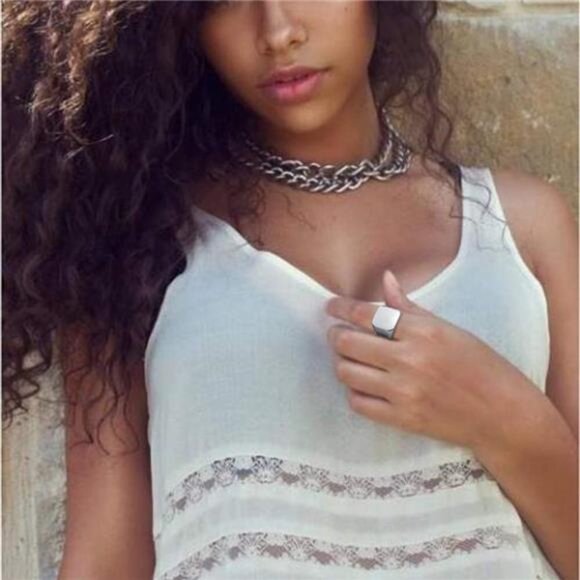 Mens Rings Stainless Steel Square Signet Rings for Men, Pinky Thumb Ring for Dad - Picture 4 of 7